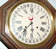 Ingraham Calendar Schoolhouse Clock