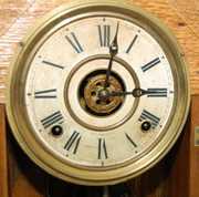 Ingraham “Minerva” Oak Kitchen Clock