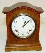 English Oak Antique Mantel Clock