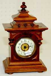 Junghans Miniature Walnut Shelf Clock