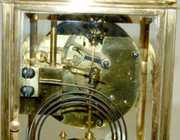 Waterbury Brass Crystal Regulator Clock