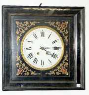 Square Boulle Picture Frame Clock