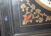 Square Boulle Picture Frame Clock