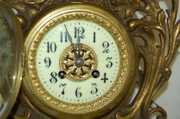 Large Ornate Brass Shelf Clock