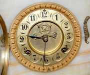 Waterbury Onyx Open Escapement Clock