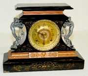 Ansonia “Rosalind” Enameled Iron Case Clock