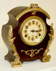 New Haven Iron Case Mantel Clock