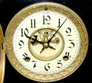 Antique Cast Iron Mantel Clock