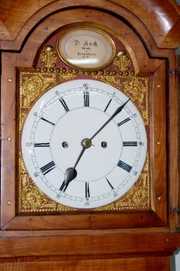 German Walnut Antique Grandfather Clock