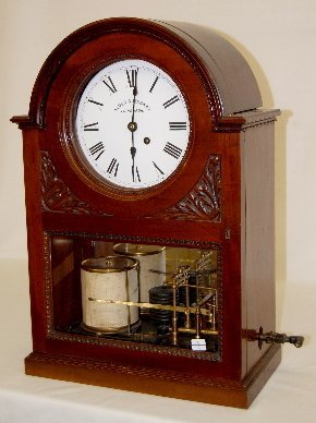 English Fusee Clock w/ Barograph