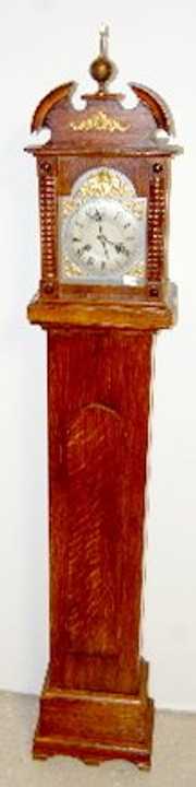 German 2 Train Oak Granddaughter Clock