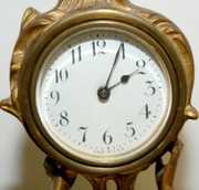 Antique Art Nouveau Lady Clock