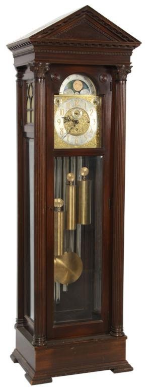 Colonial Mahogany Grandfather Clock