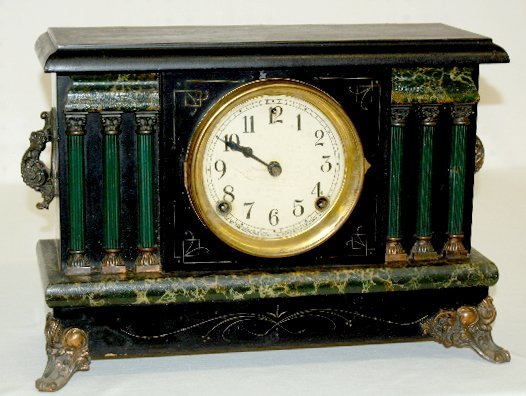 Sessions “Winchester” Enameled Wood Mantel Clock