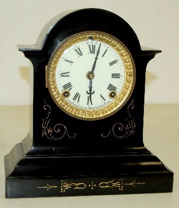 Ansonia Iron Case Mantel Clock