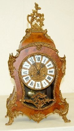 German/Italian Fancy Mantel Clock, Not Antique