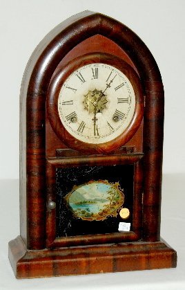 Waterbury Round Gothic Mantel Clock