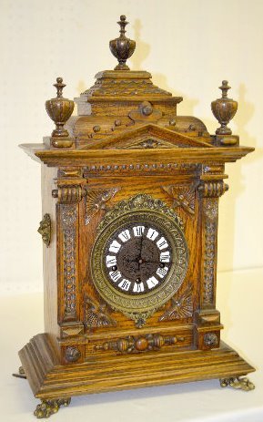Gazo Oak “Mission Bay” Chiming Cabinet Clock