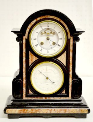 French Multi Purpose Slate Mantel Clock