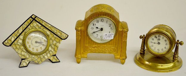 3 New Haven Novelty Clocks