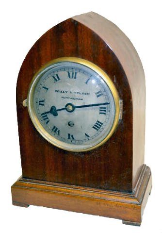 English Bailey & Holden Mantel Clock