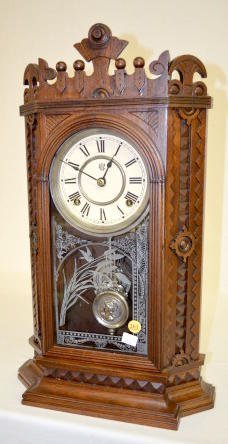 Waterbury Walnut “Cranville” Shelf Clock