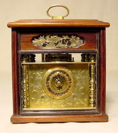 Early Japanese Bracket Clock with Calendar