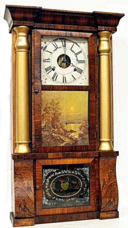 AMERICAN SETH THOMAS EMPIRE WALL CLOCK ca. 1850