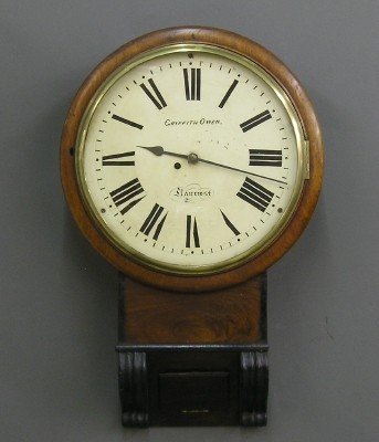 English Fusee wall clock