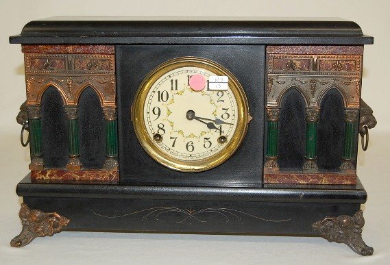 Sessions Fancy Black Mantle Clock