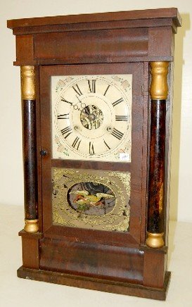 Seth Thomas Mahogany Half Splat Shelf Clock