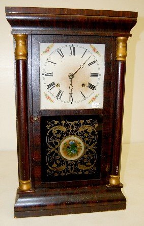 Seth Thomas Mahogany Half Splat Shelf Clock