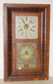 E.N. Welch 2 Weight O.G. Clock W/ Alarm