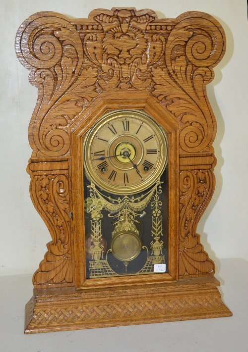 Antique Sessions Oak Kitchen Clock