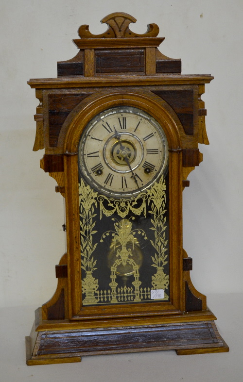 Antique Sessions Oak Kitchen Clock