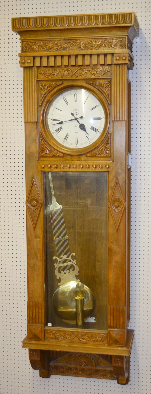 Gazo “Encino” Alder Wood One Weight Wall Clock