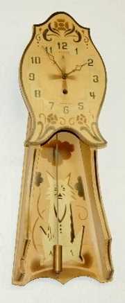 Gilbert 12 Day Cat/Dog Wall Clock, 1928 Label
