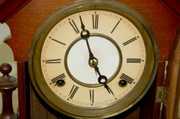8 Day T & S Parlor Clock W/ Cherub Pendulum
