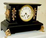 New Haven “Ferncliff” Iron Case Mantel Clock