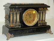 Seth Thomas Enameled Wood Mantel Clock, T & S