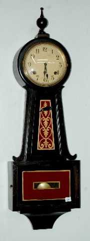 U.S.A. T & S Banjo Clock, Dial Marked U.S.A.