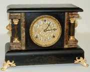 Sessions Enameled Wood Mantel Clock, 8 Day