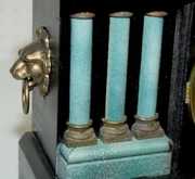 Gilbert Enameled Wood Case Mantel Clock, T & S