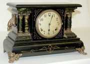 Gilbert Wood Case Mantel Clock, 8 Day