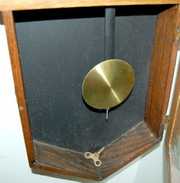 Ingraham Oak Octagon Case Long Drop Clock, TO