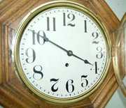 Oak Case Octagon Short Drop Clock, TO