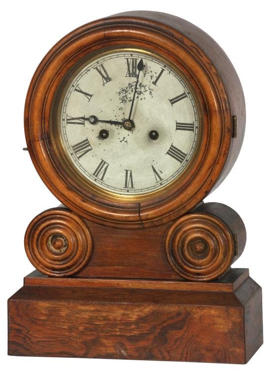 Ingraham Grecian Rosewood Mantle Clock