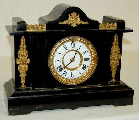 Waterbury Iron Case Mantel Clock, “Fanita”