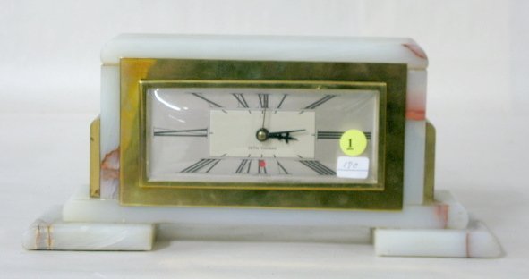 Seth Thomas Electric Onyx Desk Clock