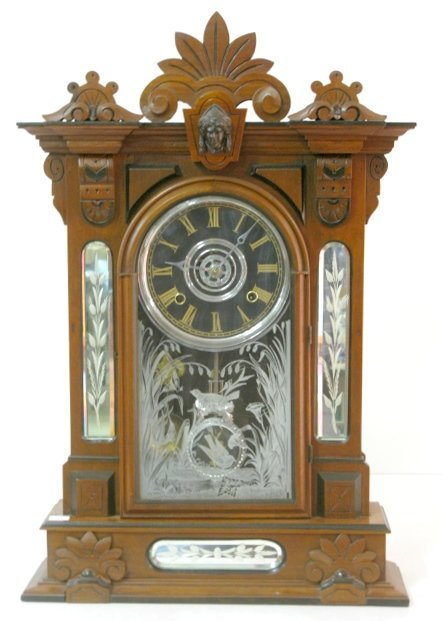 Gilbert Amphion Walnut Mantle Clock